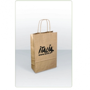 A4 Kraft Bag from sustainable paper - ca. 220x310x110 mm